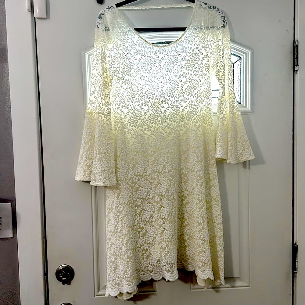 A is for Audrey White Lace Dress